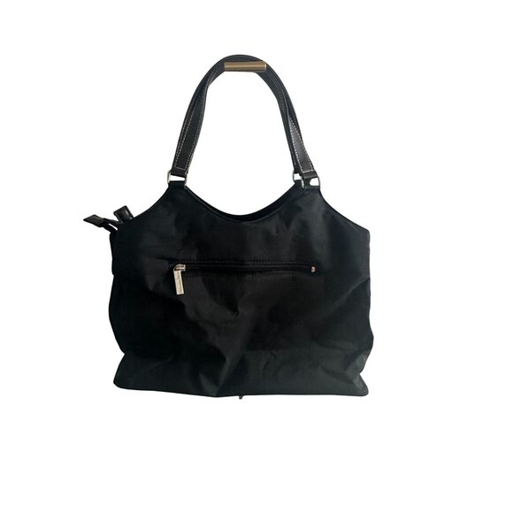 VALENTINO ROSSA Black Brown Logo Shoulder Tote Bag - Picture 11 of 11